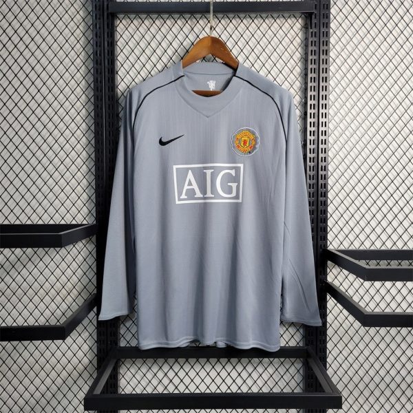 MAILLOT RETRO VINTAGE GOALKEEPER MANCHESTER UNITED 2007-08 MANCHES LONGUES (1)