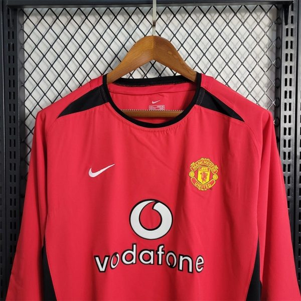 MAILLOT RETRO VINTAGE MANCHESTER UNITED HOME 2002-04 MANCHES LONGUES (2)