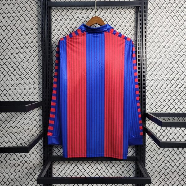 MAILLOT RETRO VINTAGE FC BARCELONE HOME 1991-92 MANCHES LONGUES (3)