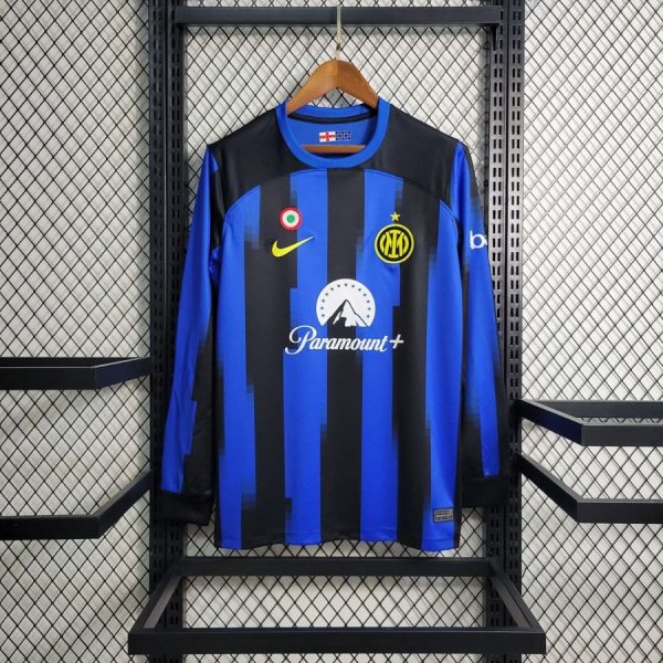 MAILLOT INTER MILAN 2023 2024 DOMICILE MANCHES LONGUES